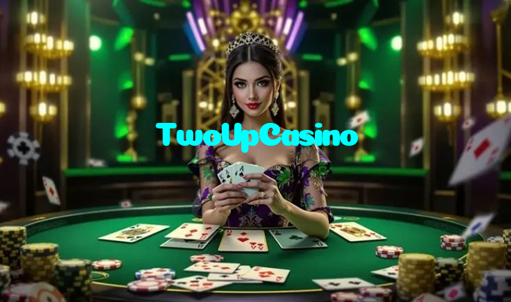 TwoUpCasino casino presented on mobile device in Pakistan with slots and live games